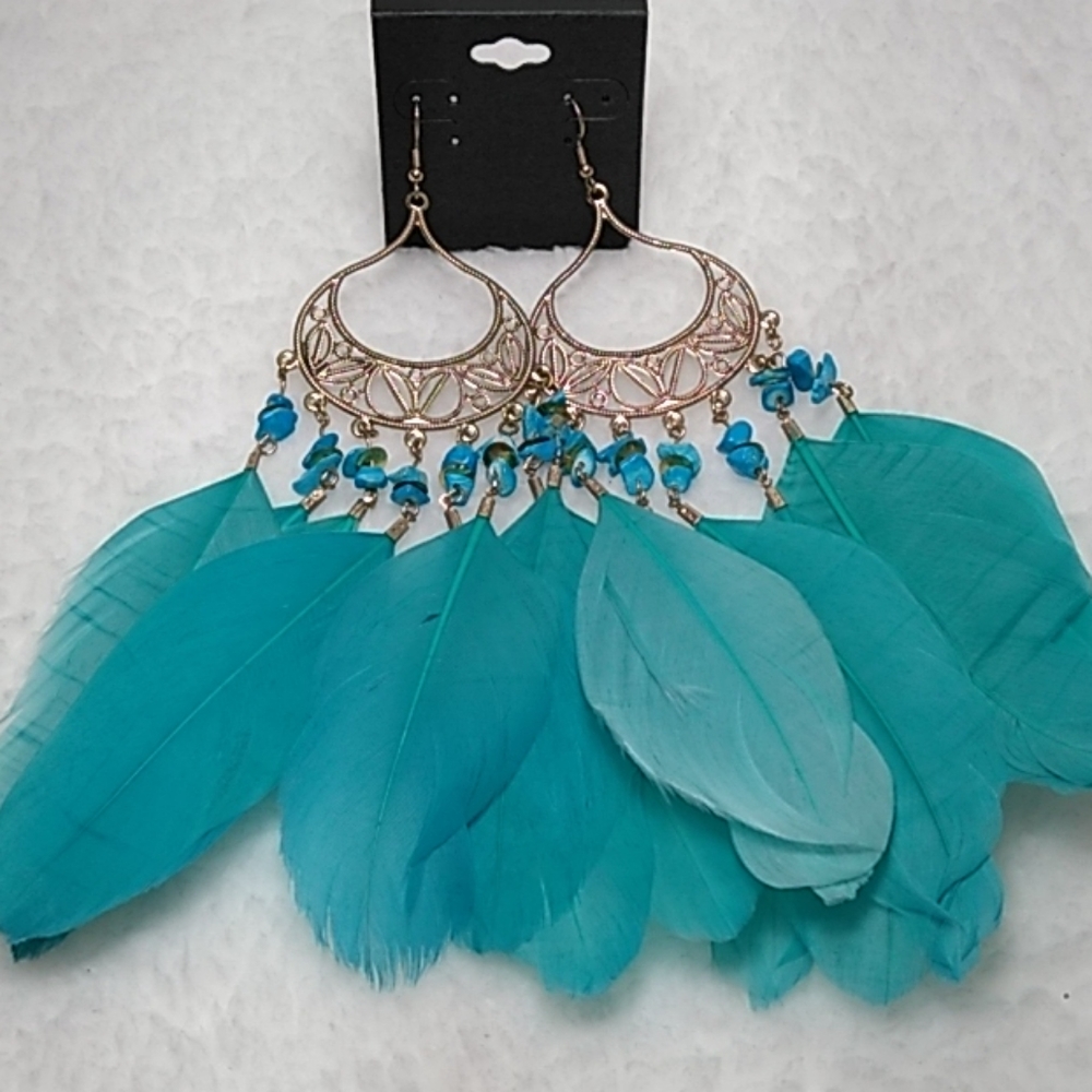 Sarina earrings fantasy turquoise